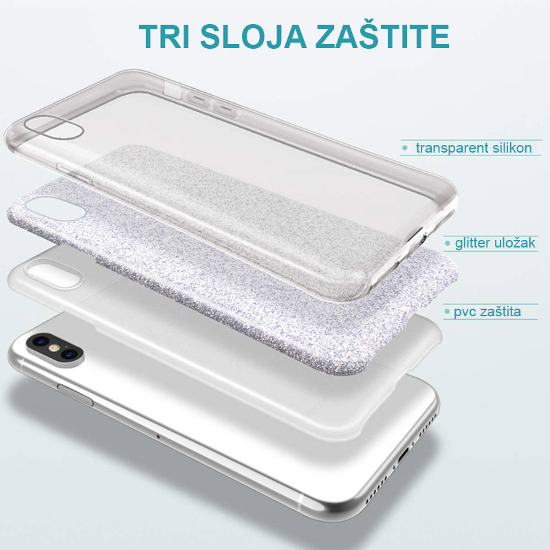 Maska Crystal Dust za Samsung Note 8/ N950 pink — image 5