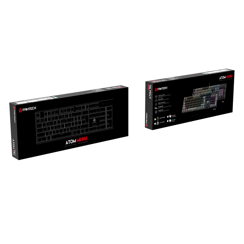 Tastatura Mehanicka Gaming Fantech MK886 RGB Atom TKL crna (Blue switch) — image 6