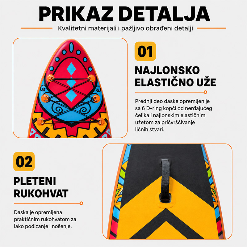 Sup Daska HUALE Tropical Dream 083 (320x81x15cm) — image 3