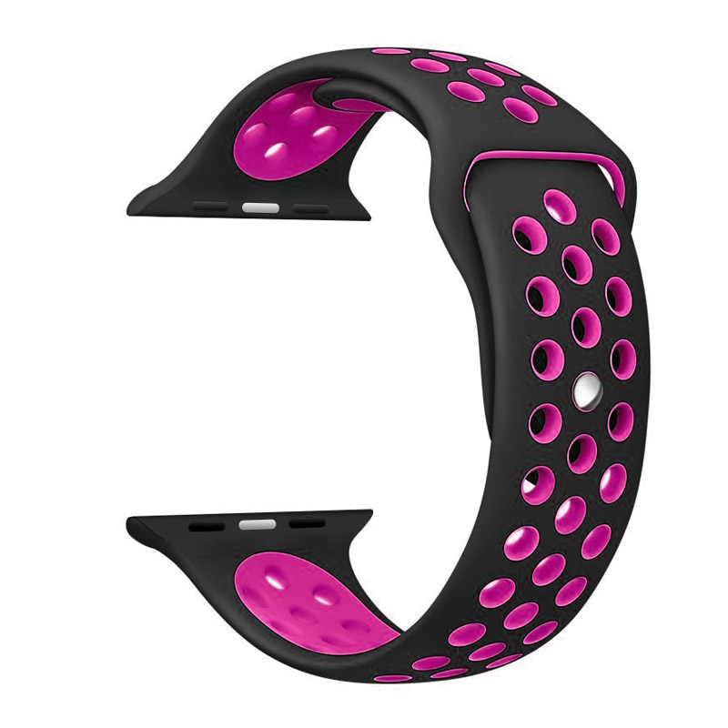 Narukvica za Apple Watch Sport Silicone Strap black rose S/ M 38/ 40/ 41 mm — image 3