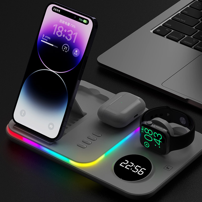 Bezicni punjac 5u1 magnetni RGB A82 30W beli — image 9